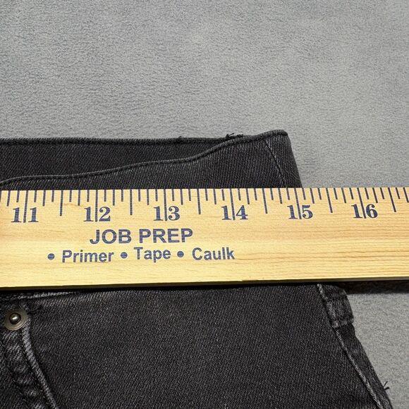 SPANX Jeans Size Medium Tall MT Ankle Straight Leg Denim Vintage Black - Picture 5 of 9